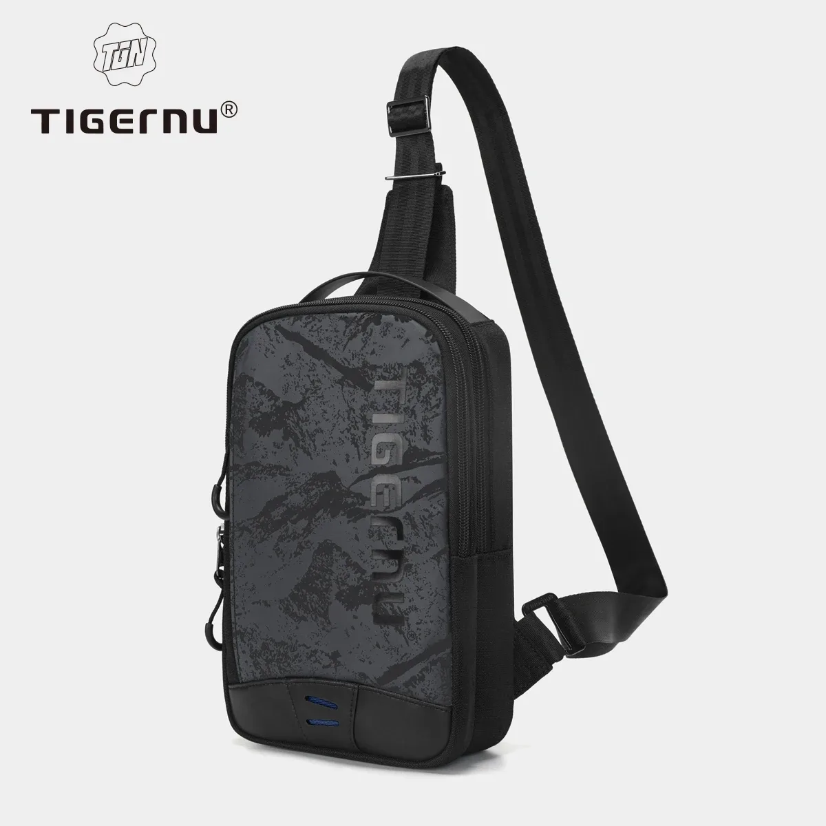 tigernu sac de poitrine pour hommes style cool hommes sac à bandoulière 9.7 pouces ipad sac décontracté mâle sac à bandoulière léger mini sacs