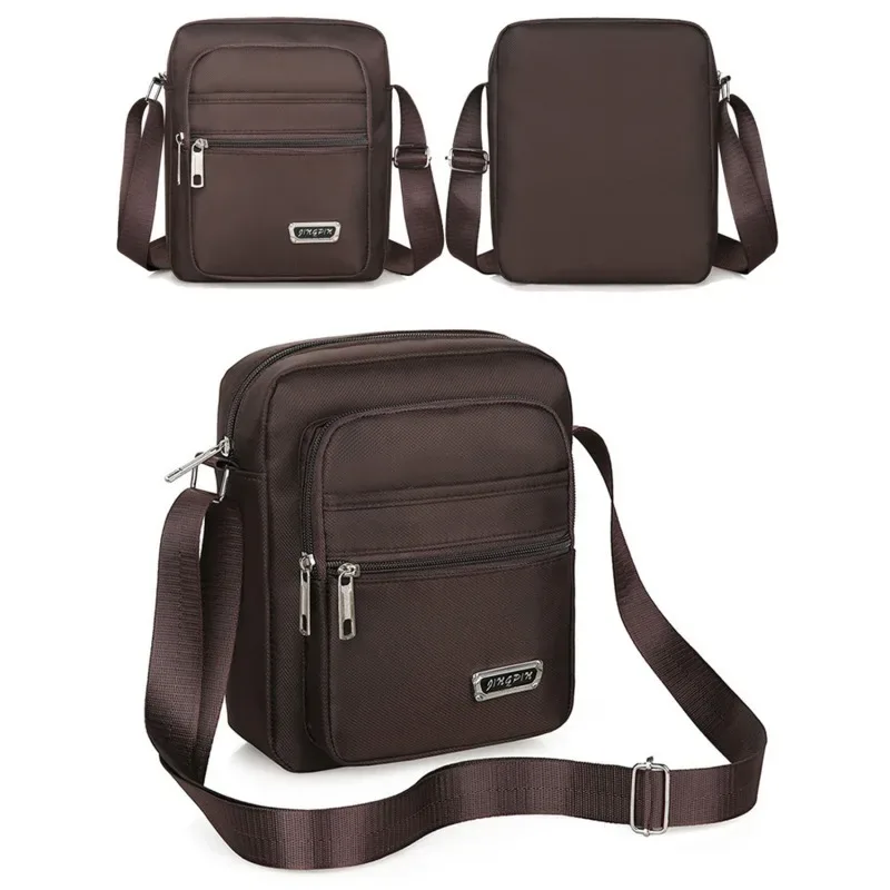 1pc sac à bandoulière pour hommes affaires loisirs grande capacité sac à main portable multicouche étanche été hommes sacs à bandoulière