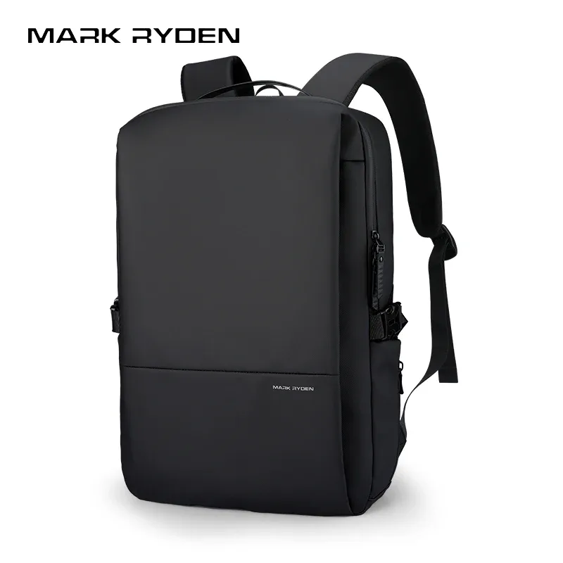 sac à dos pour ordinateur portable mark ryden, tissu oxford hydrofuge avec poche rfid et porte-bouteille d'eau