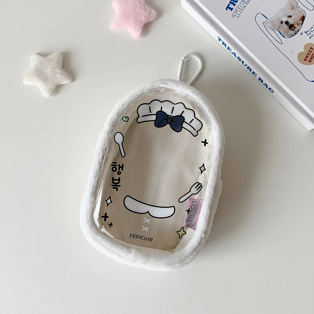 sac de rangement de poupée en peluche de 10cm, pochette suspendue de personnage de dessin animé k-pop, sac de transport de poupée ita pour étudiants, sac à dos transparent en pvc pendentifs