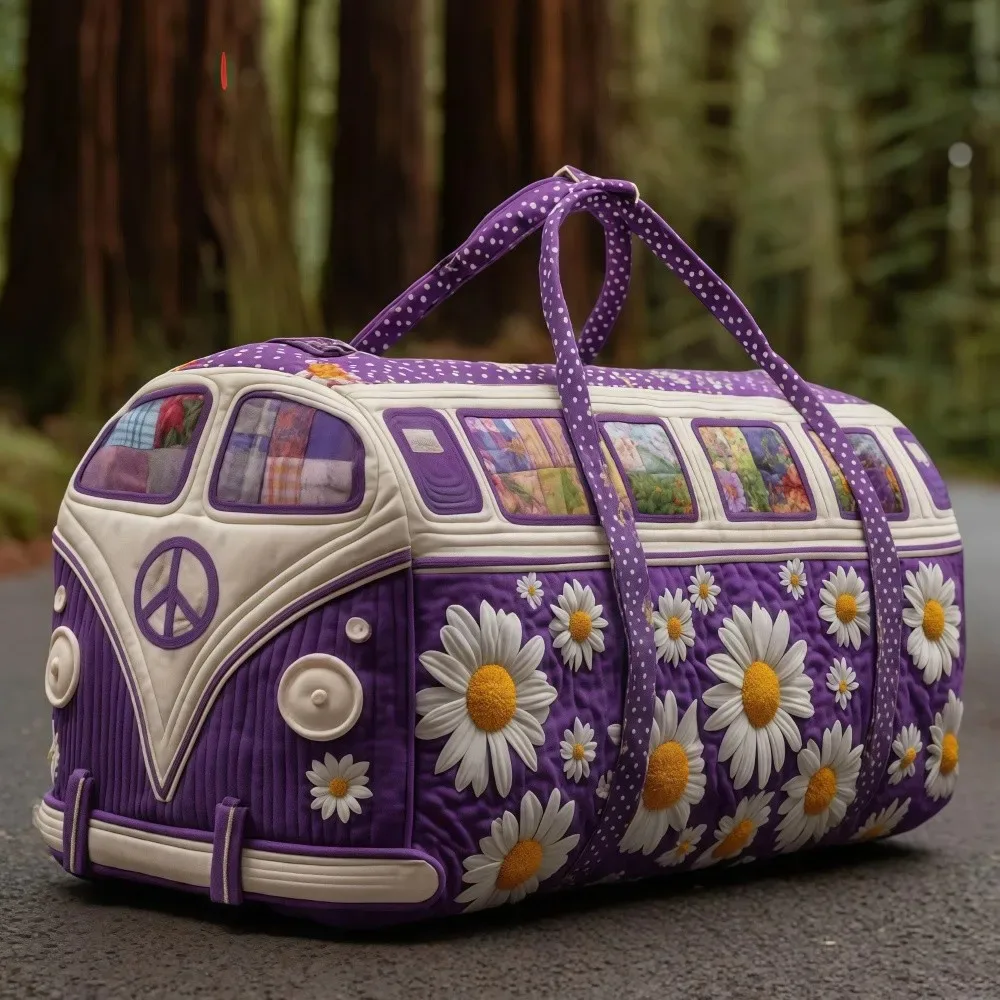 sac de voyage matelassé à sangle réglable, grande capacité, sac fourre-tout, sac à main pour courtes distances, sac de voyage matelassé 3d