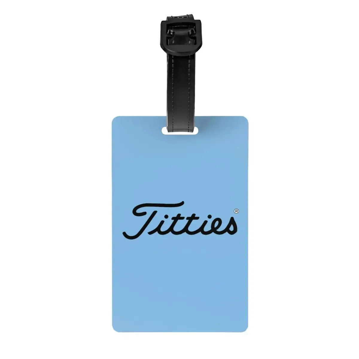 t-titties étiquettes de bagage motif balle de golf, accessoires de valise, porte-étiquette d'identification pour bagages de voyage, nom et adresse