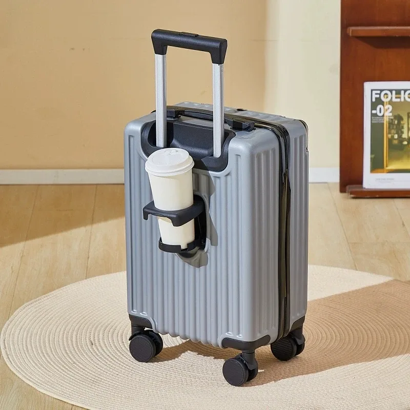 valise de voyage légère avec mot de passe pour étudiant, petit bagage, roue universelle pour homme et femme, chariot d'embarquement, 18 pouces