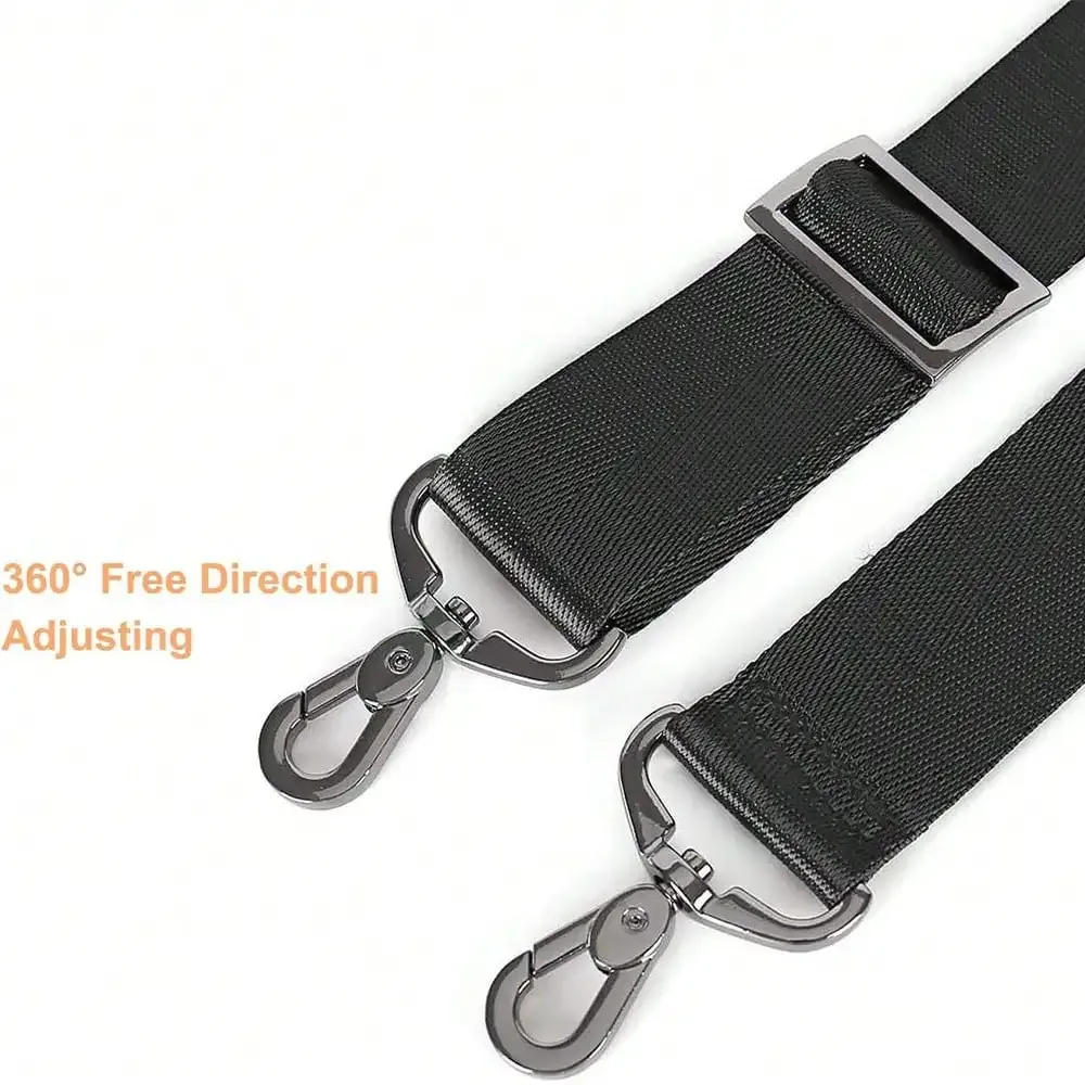 bandoulière minimaliste en nylon pour sac à bandoulière, sangle d'épaule élargie réduisant la pression, bandoulière de couleur unie à la mode