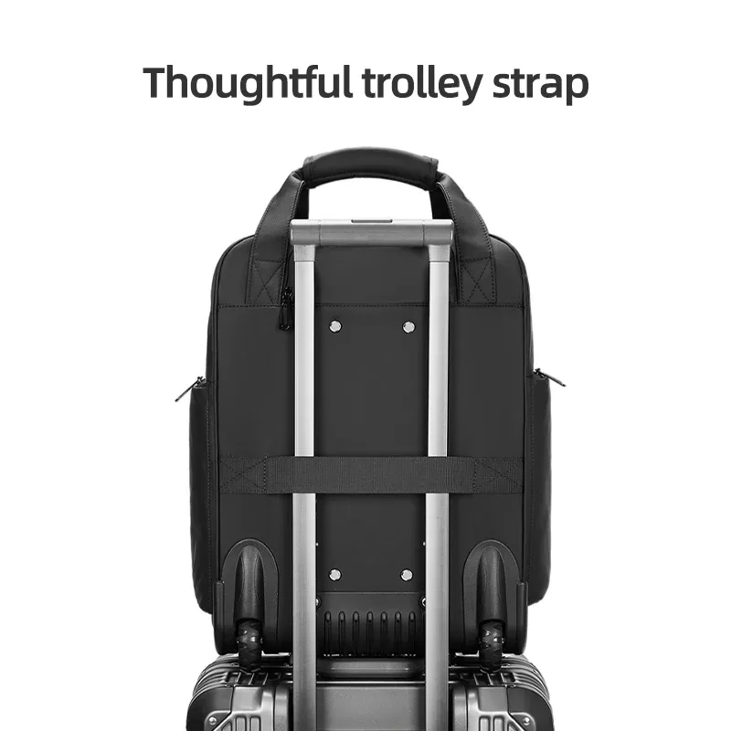 sac à dos de voyage à roulettes pour homme, sac à dos imperméable sur roulettes, bagages à roulettes pour l'embarquement.