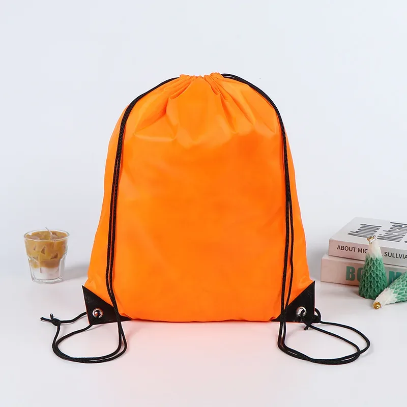 10/20/30/50pcs sac à dos à cordon de serrage avec logo personnalisé - sac de sport de plein air léger pour la randonnée, le camping, la salle de sport et les voyages