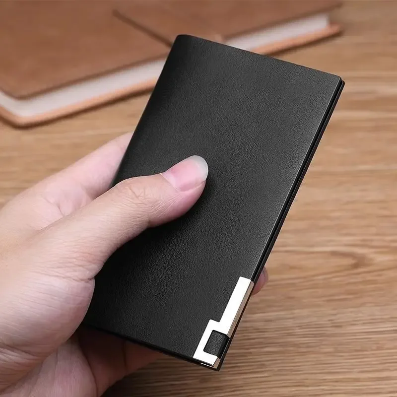 nouveau porte-cartes fin pour homme, en métal, multi-emplacements pour cartes d'identité, cartes de crédit, permis de conduire, organisateur ultra-fin, portable, de qualité supérieure