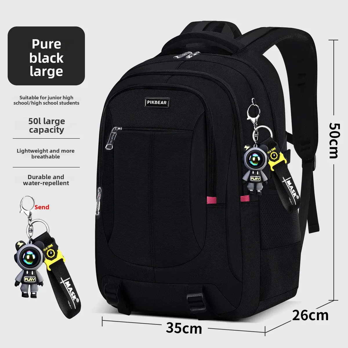 sac dos nylon camouflage noir gris rouge poches latérales zippées transport voyage adolescents écoliers sac dos