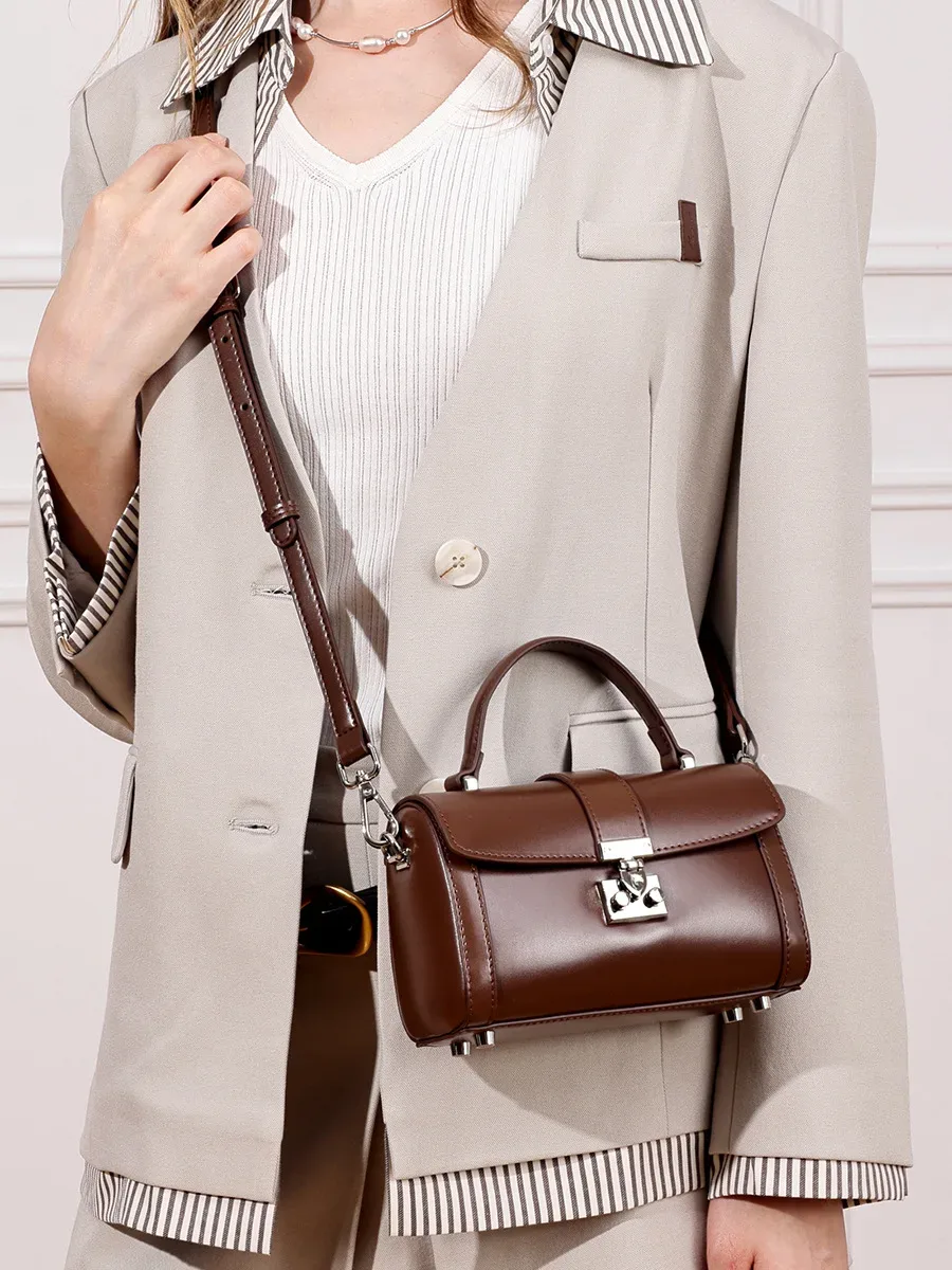 sacs à main de luxe en cuir véritable de vache pour femmes, sacs à bandoulière, sacs à main pour femmes, nouveau sac à la mode, nouveau petit sac de luxe
