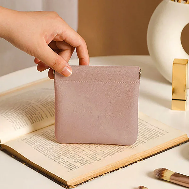 sac de rangement en poudre pour rouge à lèvres, pochette cosmétique, câble en cuir, banc, pièces de monnaie, bijoux, écouteurs