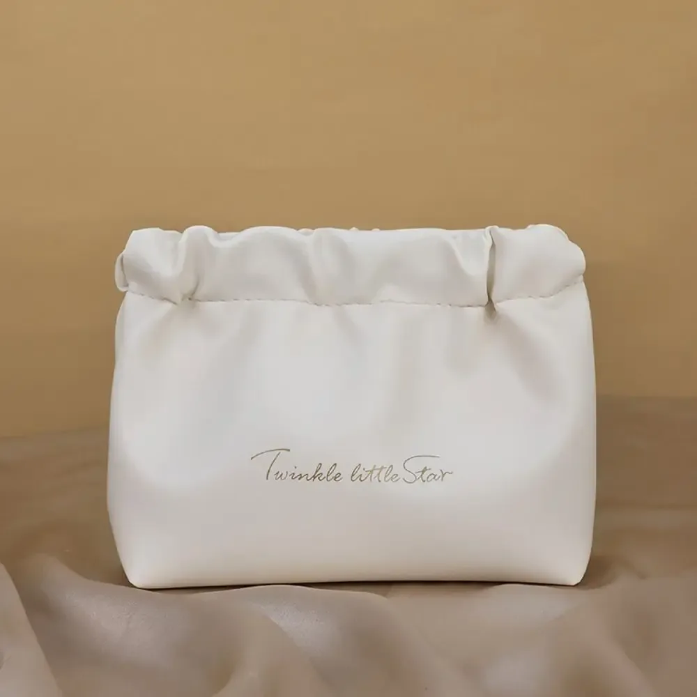 mini trousse de maquillage en cuir pu, sac de rangement, porte-monnaie, sac de rangement pour bijoux à fermeture automatique, sac à ressort, sac de voyage