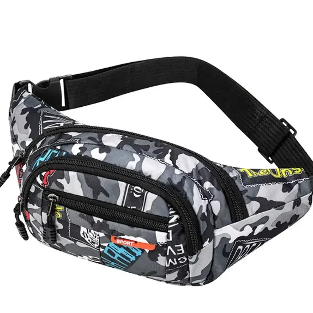 sac banane imperméable de style coréen pour hommes et femmes, sacs en toile de grande capacité, sacs de sport en plein air, poudres de banane, gels
