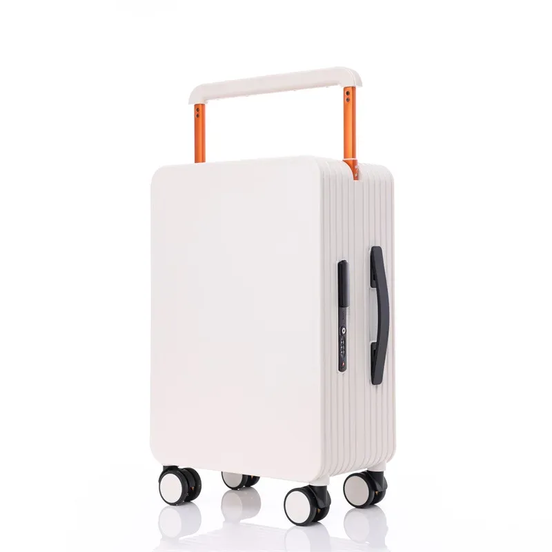 valise pc antirayures antipoussiere toupie roues poignées orange blanc bleu grandecapacite voyage fonctionnelle compartimentsinternes zippés