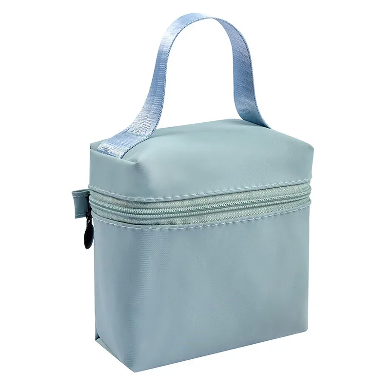 sac de maquillage à poignée étanche portable haut de gamme, sac de rangement de rouge à lèvres, pochette pour écouteurs, mini sac pour serviettes menstruelles, meilleure vente