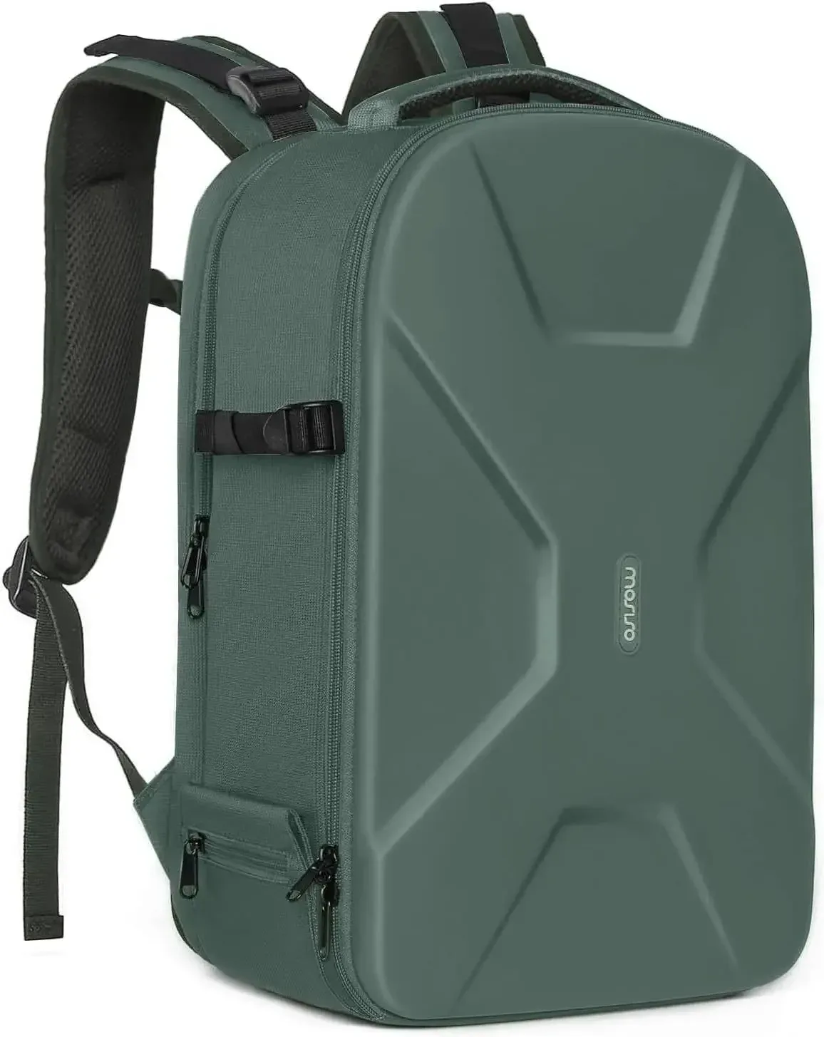 sac à dos pour appareil photo de photographie dslr, coque rigide étanche de 15 à 16 pouces avec support pour trépied et compartiment pour ordinateur portable canon/nikon/sony
