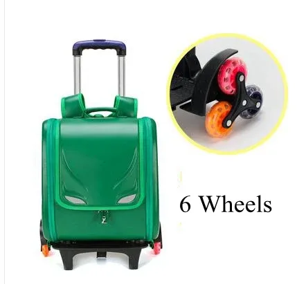 sac à dos d'école japonais sr à roulettes en pu pour enfant, chariot, orth4wd