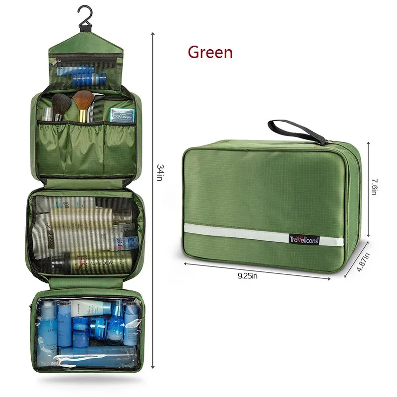 trousse de toilette étanche pour hommes et femmes, trousse de toilette extérieure, kits de douche de voyage, trousse cosmétique, poudres de maquillage, nouveau