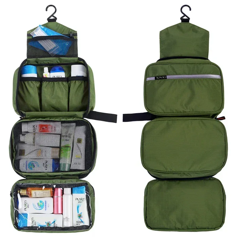 grandes trousses à cosmétiques étanches pour hommes, trousse de toilette pour hommes, trousse de toilette pliable, trousse de maquillage, trousse de toilette de voyage