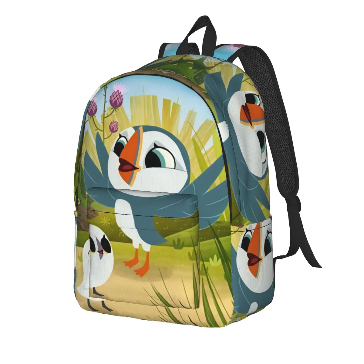 sac à dos puffin rock and new friends pour filles, sacs à dos de randonnée en polyester, grands sacs à dos kawaii pour lycée