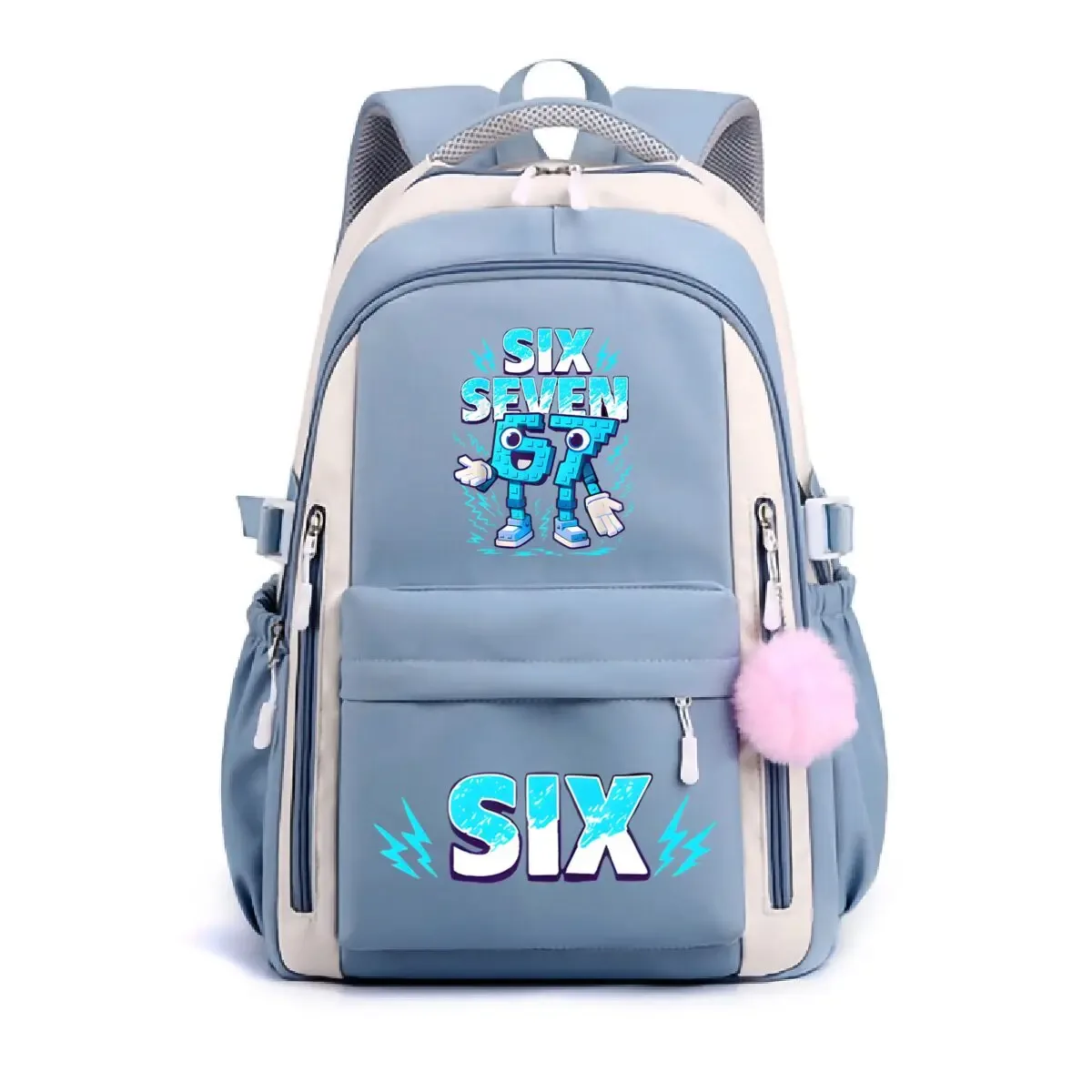 mode moyen haut étudiant sac à dos six sept italien brainrot meme modèle mochilas garçons filles dessin animé 67 trennd sac à dos cadeaux