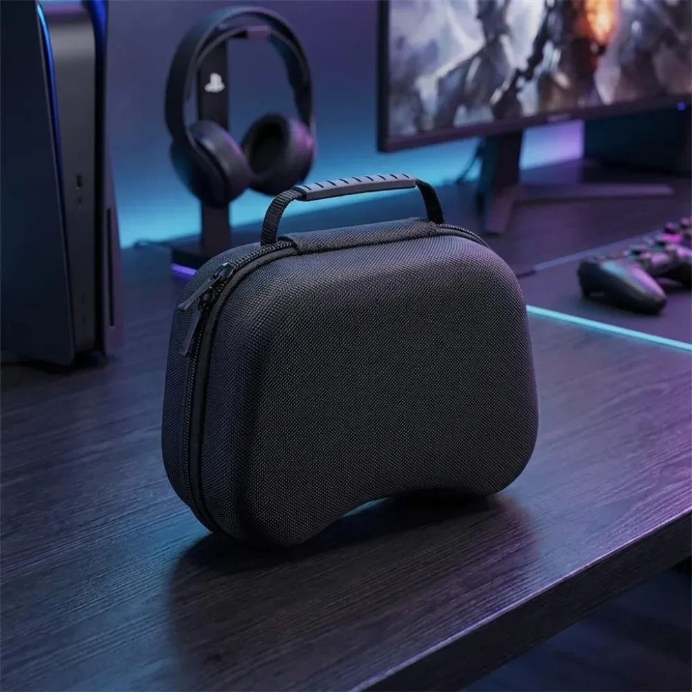 sac de rangement pour manette de jeu en eva rigide, antichoc, anti-chute, sac à main portable compatible avec switch pro ps5, anti-poussière