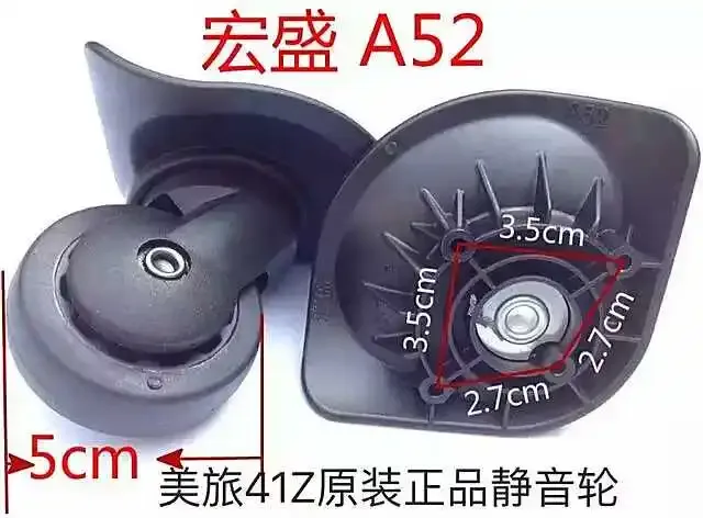 remplacement universel des roues de la valise, accessoires de sac à roulettes, réparation des roues de la valise, a08, a23, a35, a37, a52, a65, a84, a90
