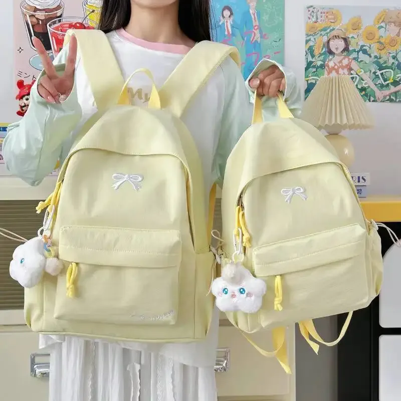 nouveau sac à dos brodé élégant style coréen japonais mignon sac d'école décontracté pour filles étudiants sac de voyage pour les déplacements quotidiens