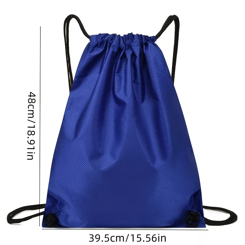 sac de rangement à cordon de serrage, sac de football épaissi à motif diamant, sac à dos de sport à cordon de serrage, 1 pièce