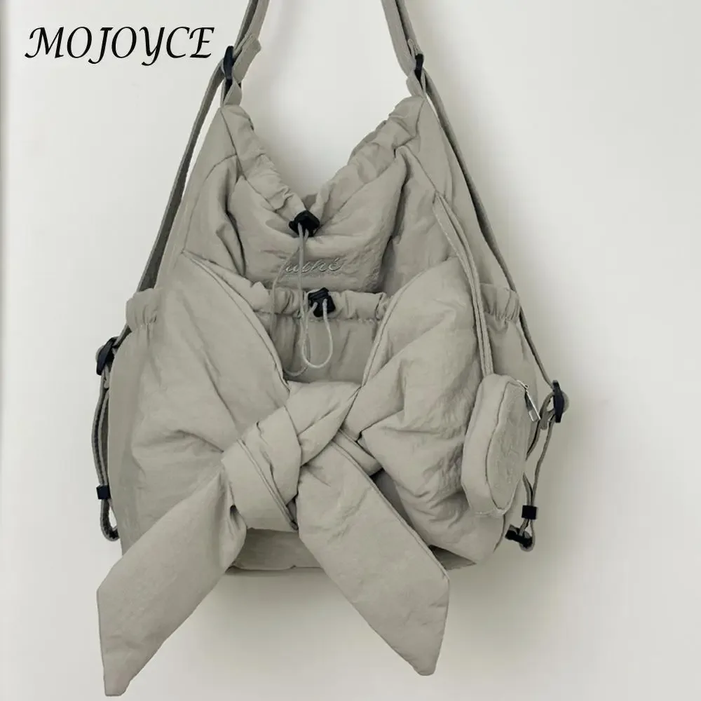 femmes maman maternité sac à dos grande capacité arc cordon sac à dos couleur unie sac à dos décontracté dames voyage sac à dos