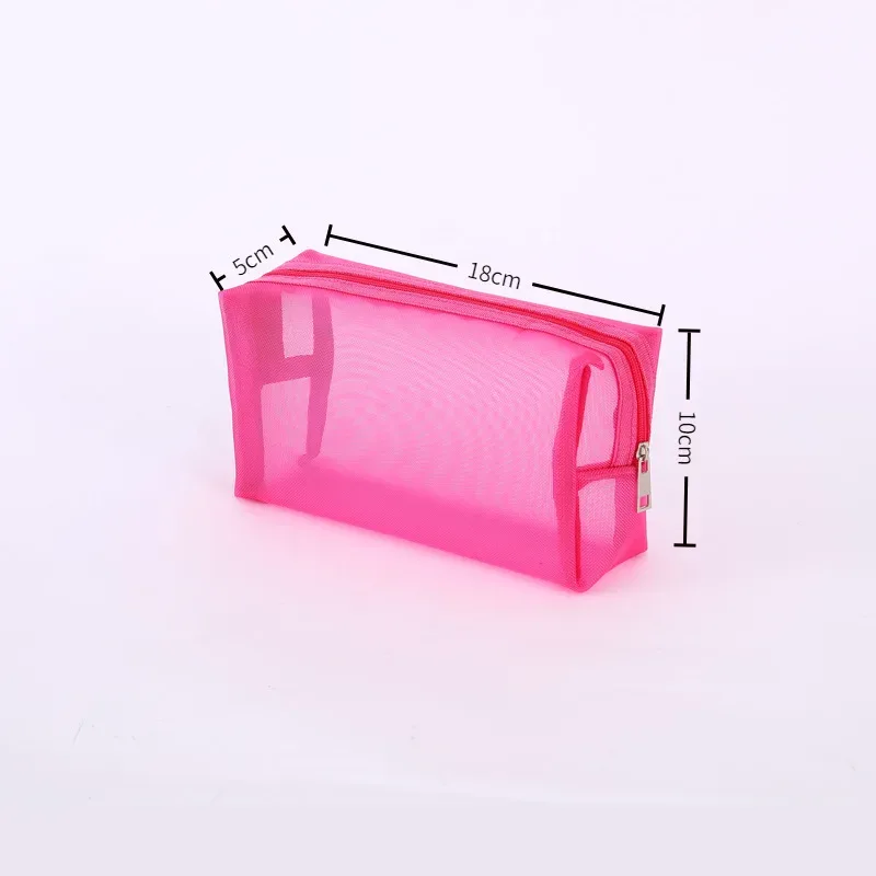 sac à cosmétiques rouge pour femmes et hommes, 1 pièce, organisateur de voyage transparent, petits et grands sacs de toilette noirs, pochette de maquillage