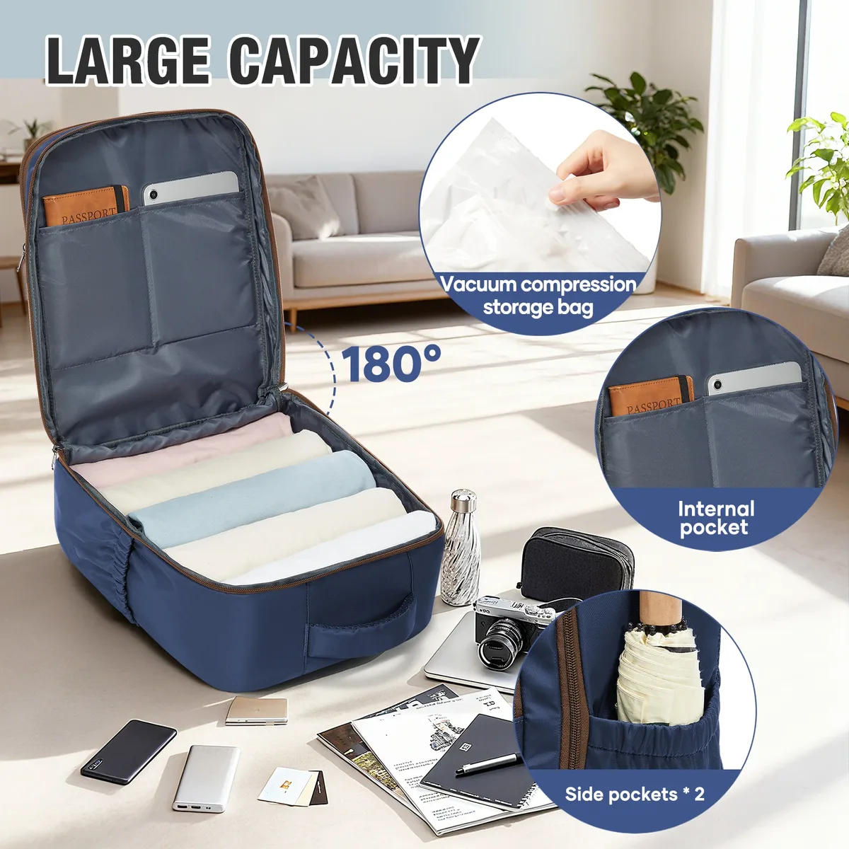 sac à dos de voyage, sac de cabine, sac à dos ryanair 40x30x20, sac à dos pour ordinateur portable 15,6 pouces pour hommes et femmes, sac à dos de trekking décontracté