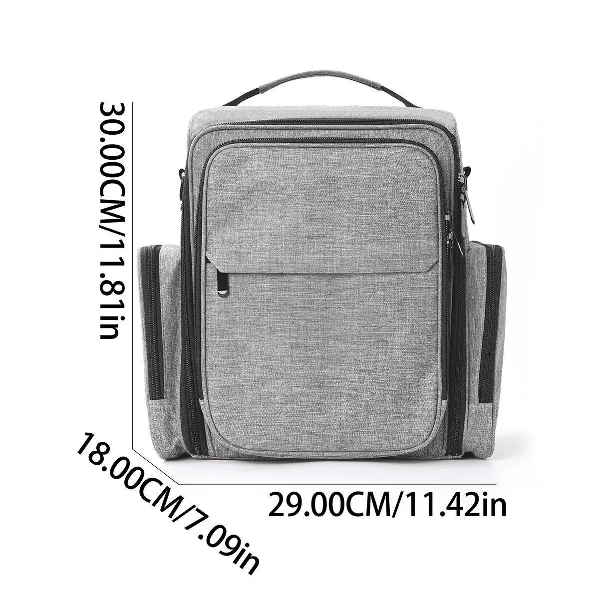 sac de rangement pour vernis à ongles à trois couches, grande capacité, trousse de toilette portable, sac de rangement portable, trousse à maquillage 72 compartiments avec hauteur supplémentaire