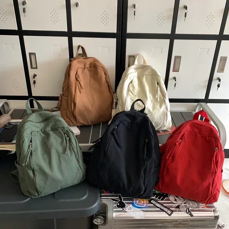 sac à dos en toile cool de style américain pour femmes et garçons, sac à dos universitaire étudiant de grande capacité, sac à livres de voyage unisexe, document solide, 2023