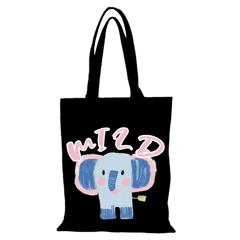 nouveaux sacs à main sacs en tissu de bande dessinée sac à bandoulière mignon pour femmes le sac fourre-tout eco shopper shopping plage toile sac à main dame pliant