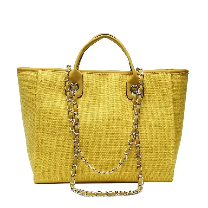 mode maquillage concepteur grandes femmes 2025 nouvelle mode coréenne décontracté grande capacité épaule bandoulière chaîne sac fourre-tout