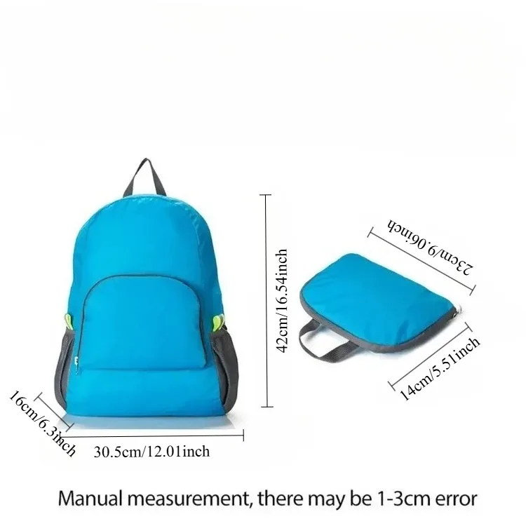sac à dos de voyage pliable imperméable de grande capacité, ultra-léger en nylon, pour la randonnée en montagne, les sports et les voyages