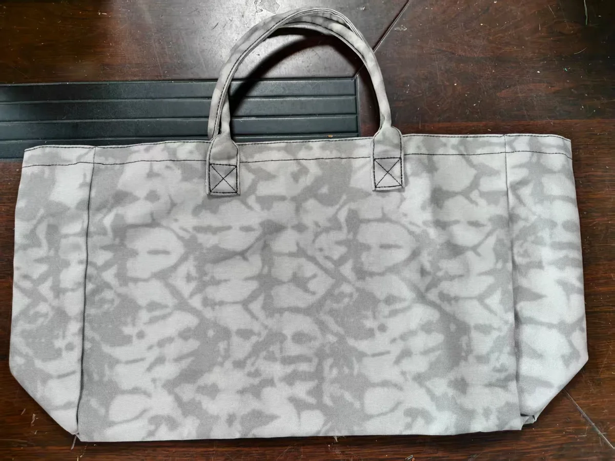 grand sac fourre-tout en toile à imprimé tie-dye abstrait vintage pour femme, sac à main décontracté pour le shopping, les courses, les voyages et l'usage quotidien
