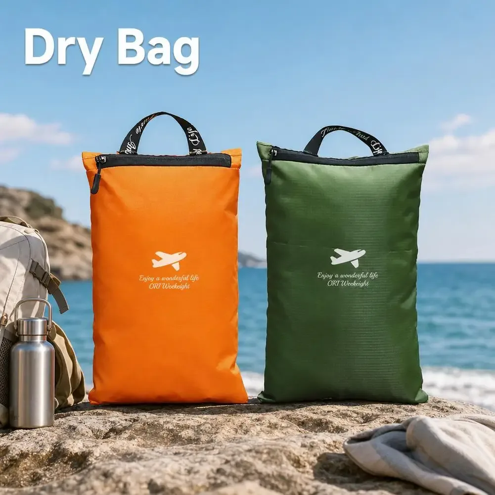 sac de rangement étanche, pochette de voyage, organisateur de bagages portable, pour la natation, la gym, le camping, la plage, sac de toilette pour vêtements