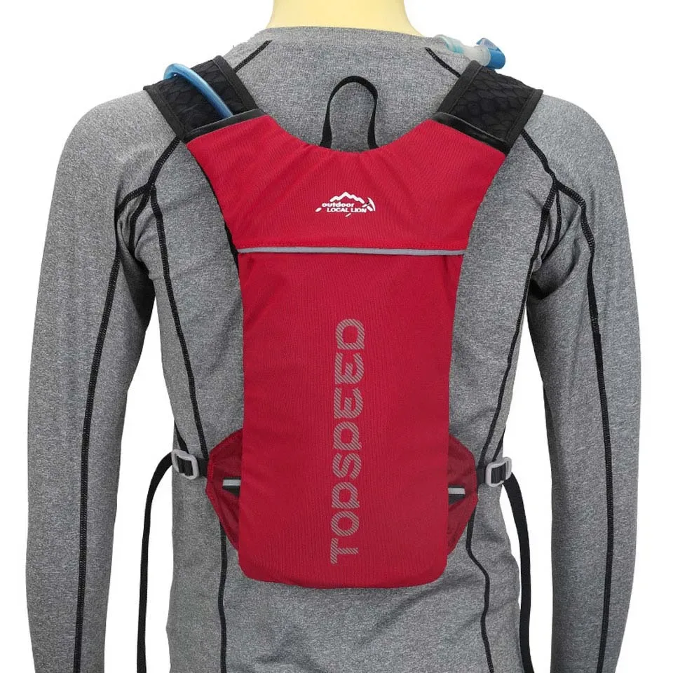 sac à dos d'hydratation pour course à pied 5l, sac de course ultra léger pour marathon, sac à dos de vélo, option gourde souple 500ml