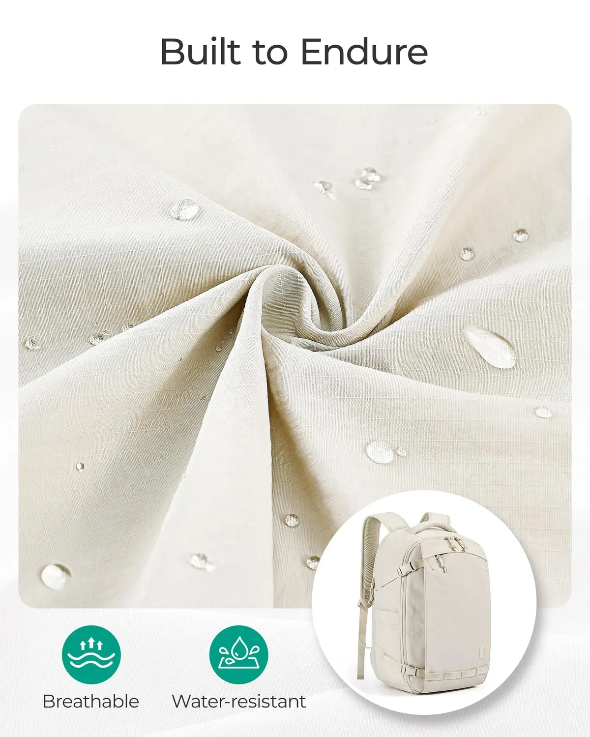 sac dos pvc beige gris vert compression ventilation anti thieves voyage sport ecole shopping