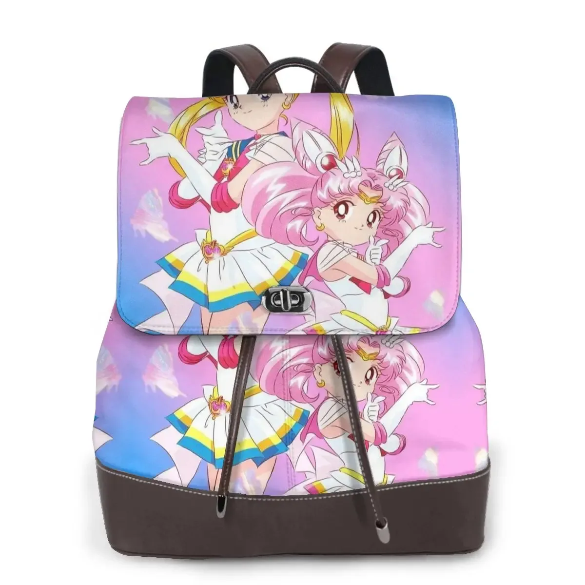 s-sailor-m-moon nouveau sac à dos pour femme tendance, sac à dos en cuir de haute qualité, sac à dos simple et élégant, sac à dos de grande capacité