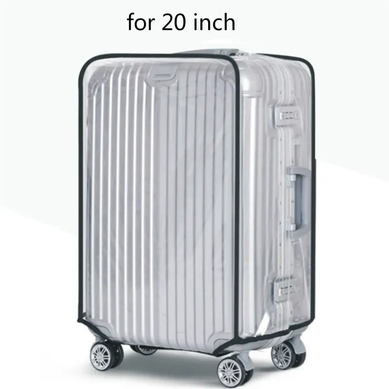 housse de bagage en pvc transparent housse de valise trolley housse étanche et anti-poussière accessoires de voyage housse de valise