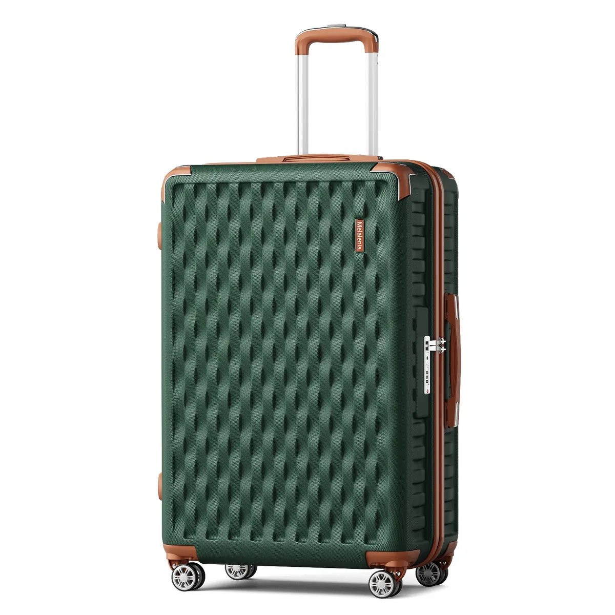 valise abs coque rigide serrure tsa roues rotatives noir motif géométrique relief nylon duraderoisée voyage