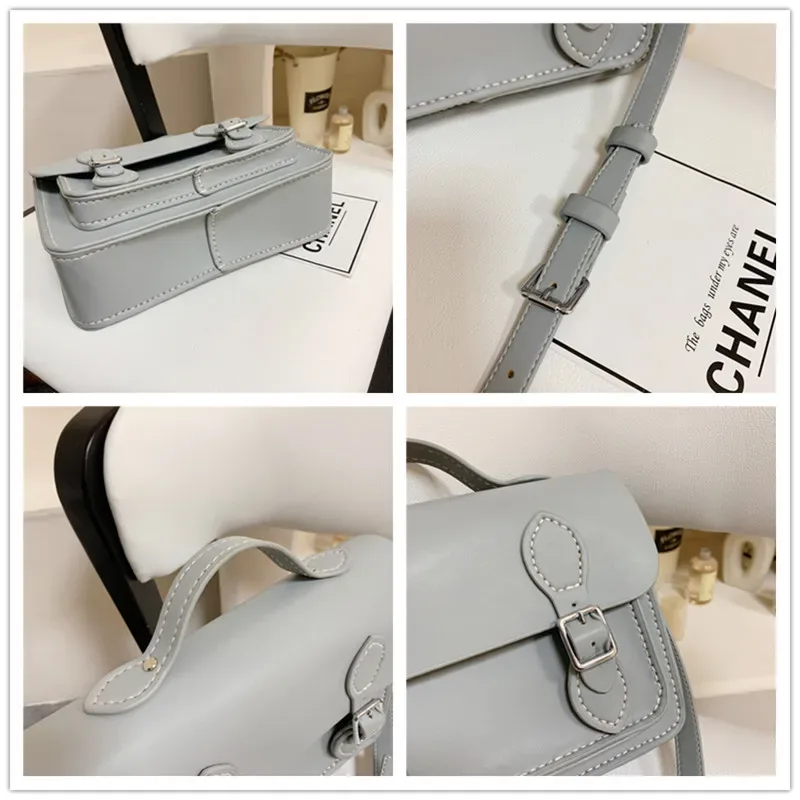 sac cambridge en cuir pu personnalisé, bricolage, couture à la main pour femmes, sac à bandoulière, kit semi-fini coloré