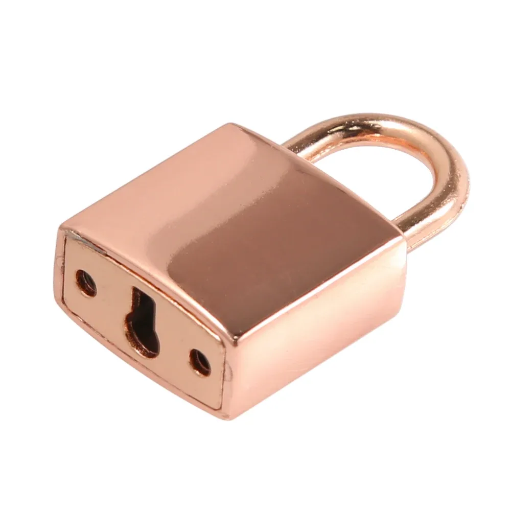 cadenas verrouiller métal argent doré orange marron beige petite clé anneau carré voyage usage rangement