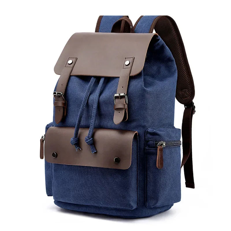 nouveau sac à dos pour hommes sac à dos en toile vintage sac d'école sacs de voyage pour hommes sac à dos de grande capacité sac à dos pour ordinateur portable sac de haute qualité