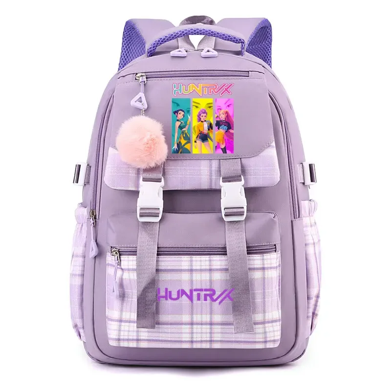 sac à dos d'étudiant k-pop demon hunters, cartable de grande capacité pour adolescents, sac à dos de voyage pour ordinateur portable pour femmes, cadeau