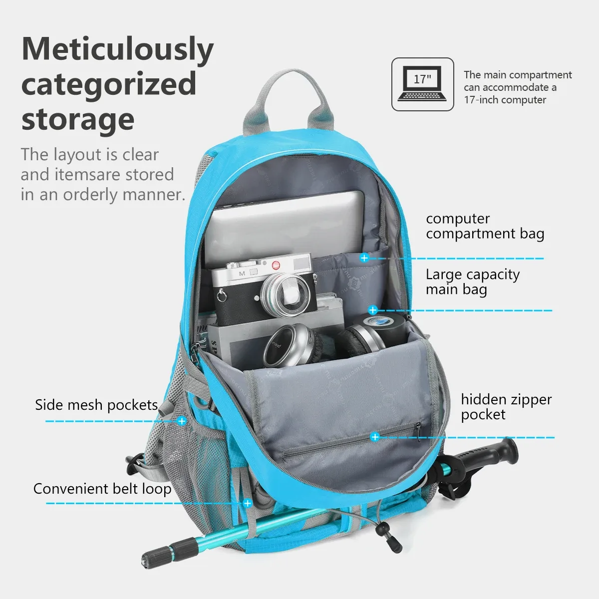 tigernu – sacs à dos d'escalade pour hommes et femmes, sac d'extérieur étanche, sac de voyage léger, sac de sport pour hommes, sac de randonnée