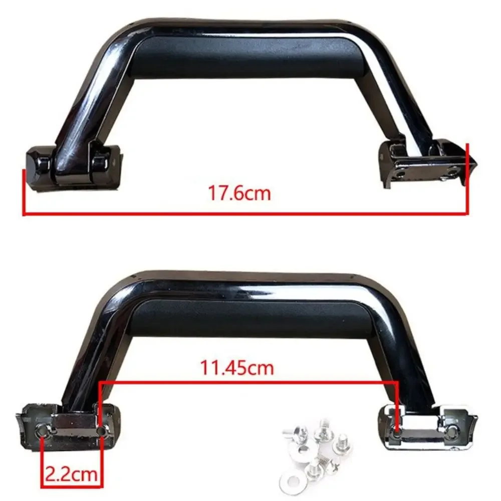 poignée de boîte à bagages portable en plastique noir et argent, valise de remplacement, étui, réparation, fournitures de voyage