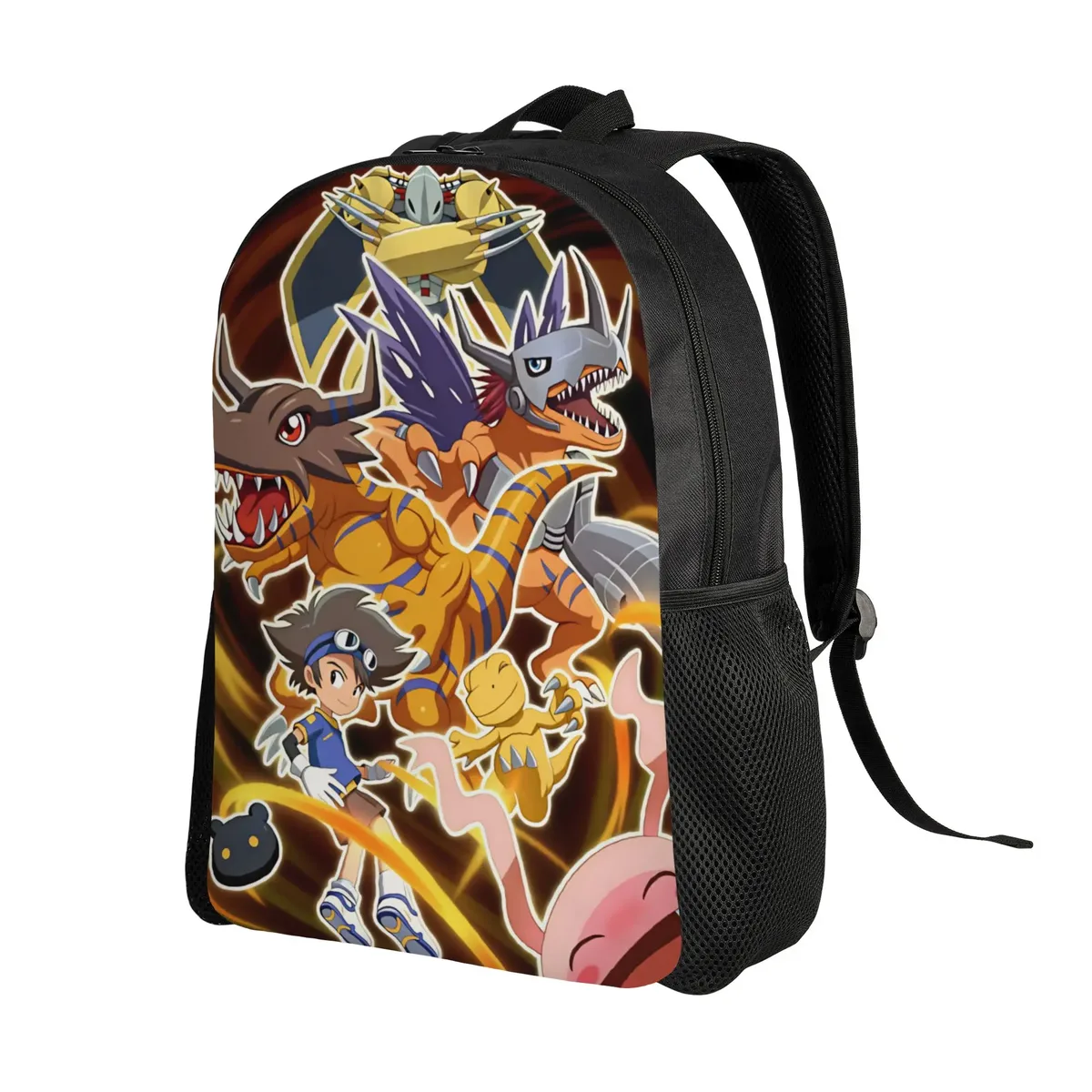 sac à dos digimon, sacs à dos de trekking pour garçons et filles, grands sacs personnalisés pour le lycée, joli sac à dos
